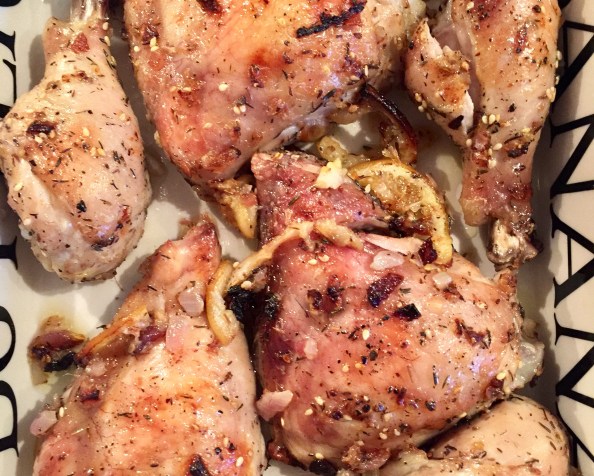 Chicken with Za’atar and Aubergine&nbsp;Yoghurt