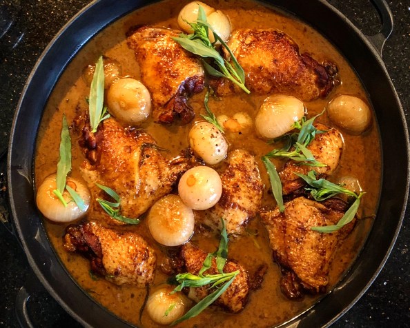 Chicken with Sherry Vinegar and&nbsp;Tarragon