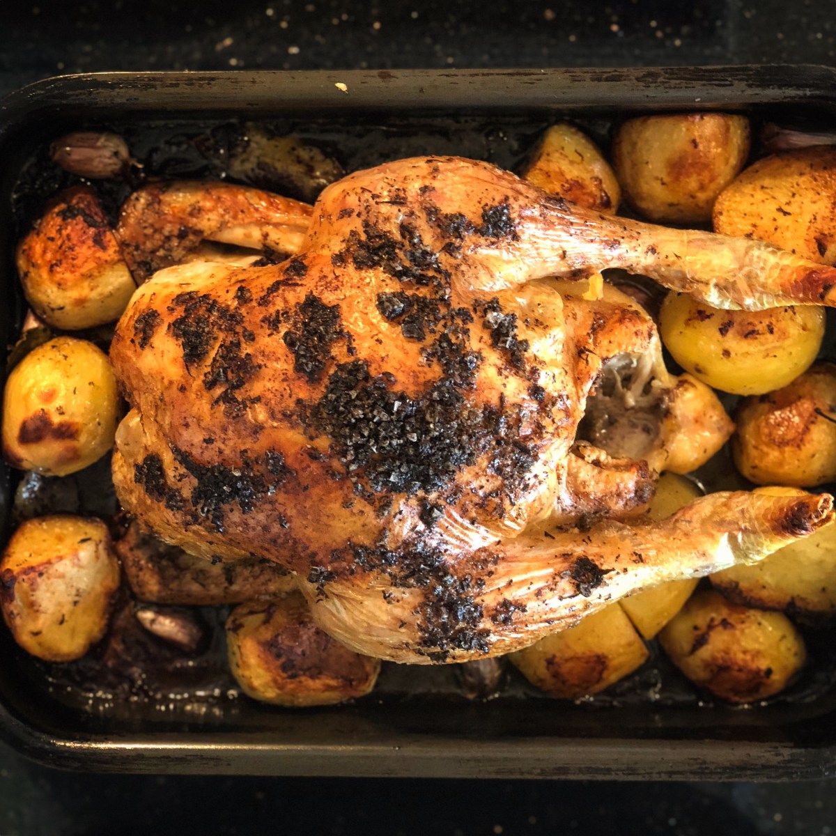 Sunday Lunch Roast Chicken and Apple Crumble Around the Aga