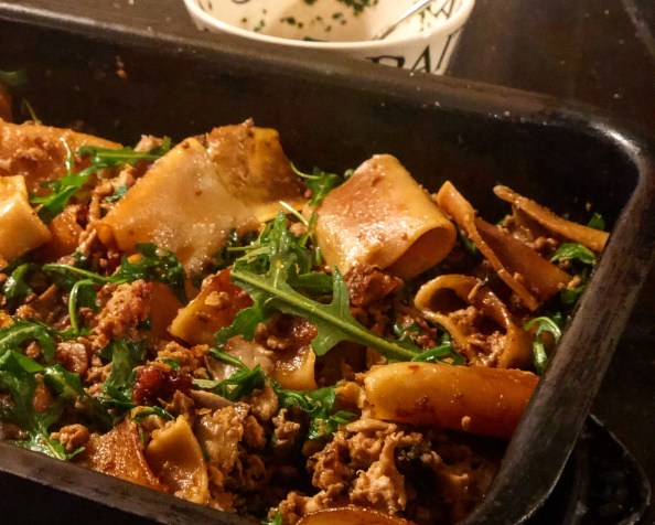 One-Tray Pork and Mushroom&nbsp;Pasta