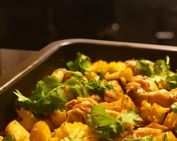 Cauliflower, Chicken and Potato&nbsp;Traybake